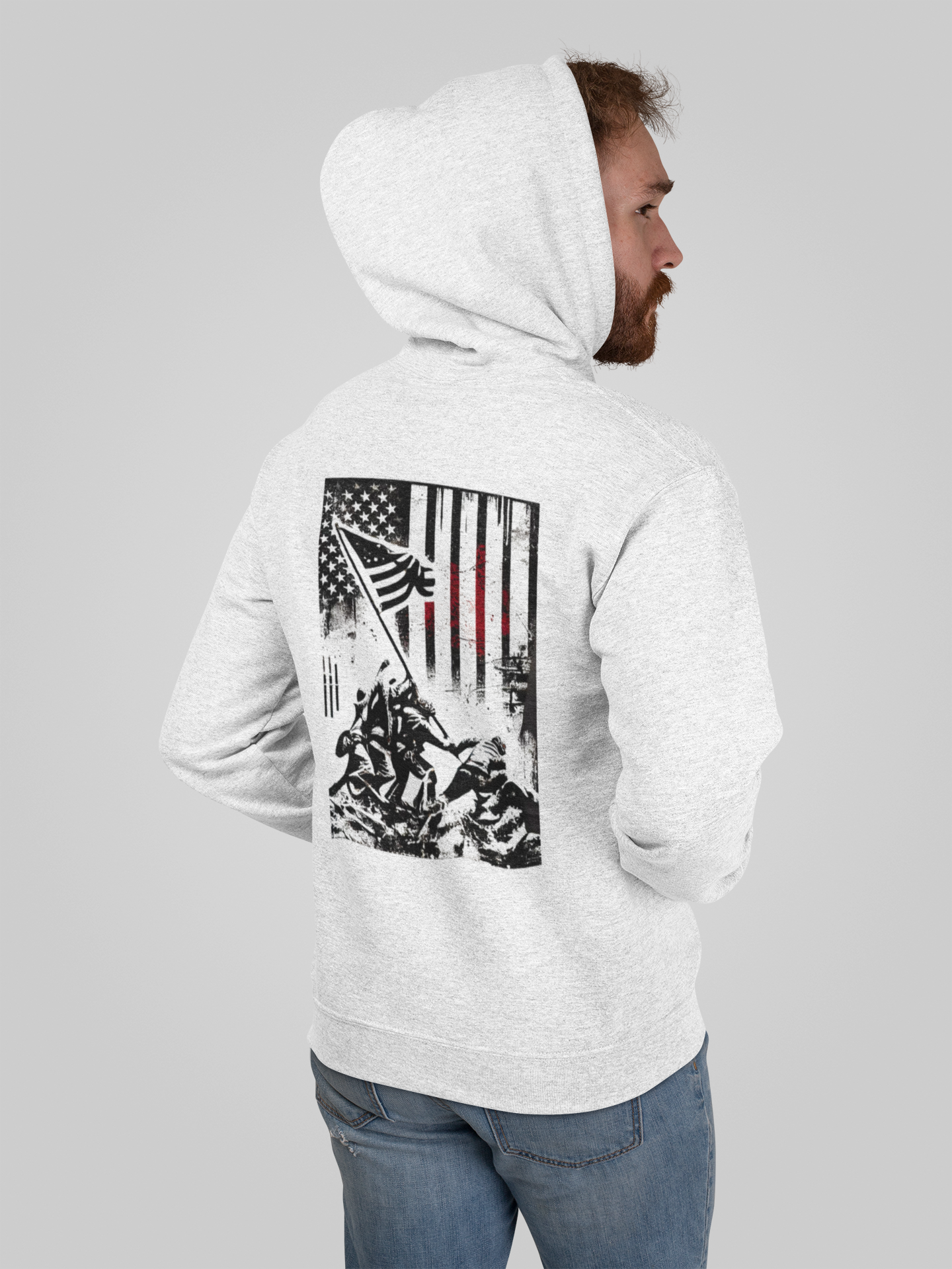 Classic Heroes of 1776 Hoodie (Iwo Jima on back)