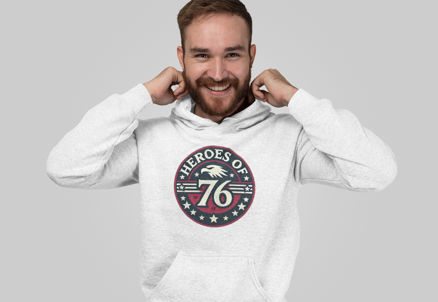 Classic Heroes of 1776 Hoodie (Iwo Jima on back)